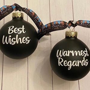 Super cute Schitt’s creek Christmas ornaments